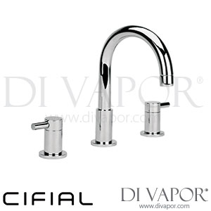 Cifial 31130TB U Techno 300 3 Hole Deck Basin Mixer Tap Spare Parts
